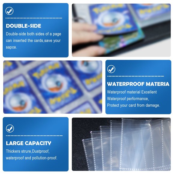 Card Binder 900 Pockets 9-Pocket Cards Collector Album with 50 Removable… - Picture 11 of 12